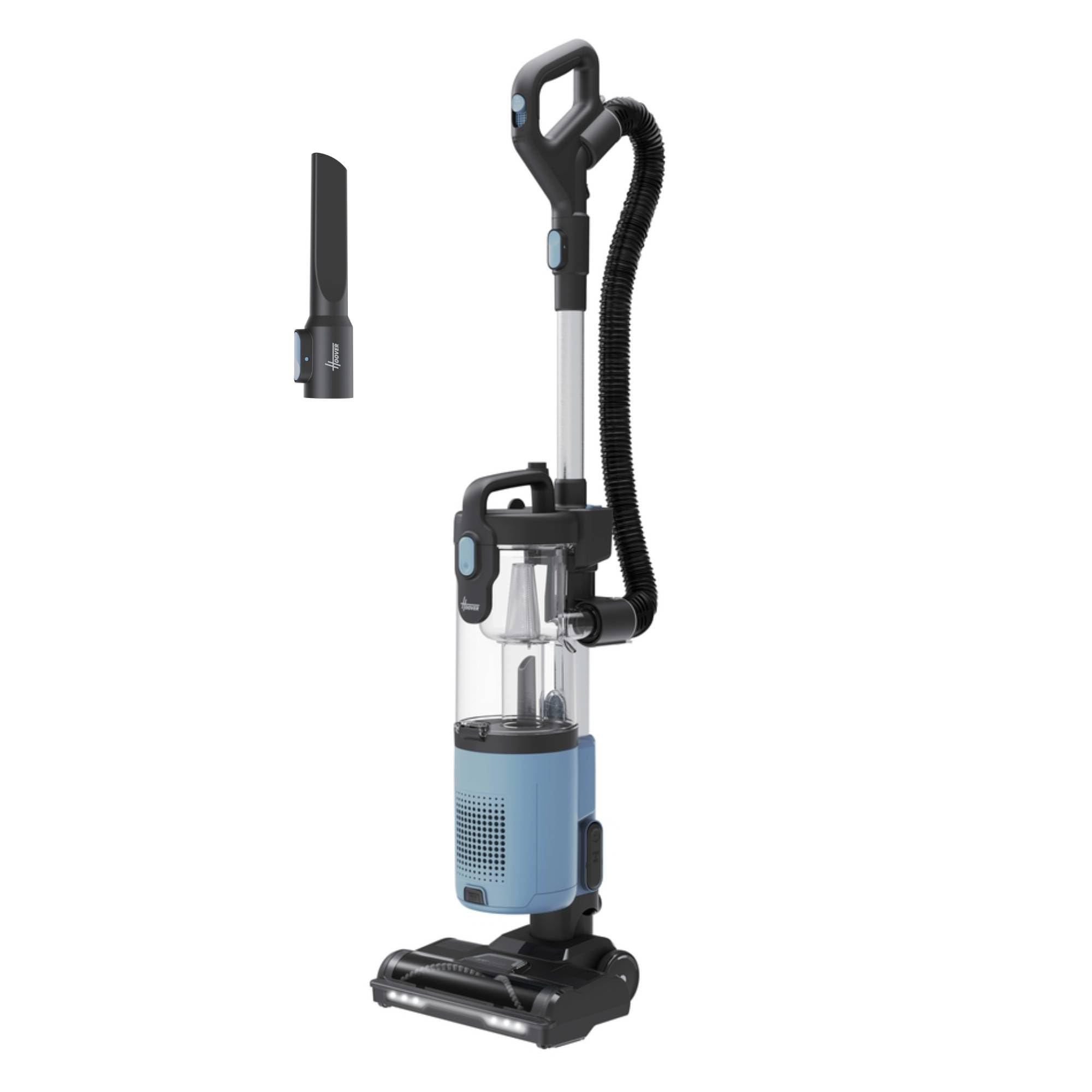 Hoover HL2 Home Upright Vacuum Cleaner Pastel Blue, 850W Powerful Bagless Vacuum, Lightweight Under 5kg, 2.5L Large Bin, 2-in-1 Upright & Handheld with Push & Lift, Carpets & Hard Floors [HL210HMB]