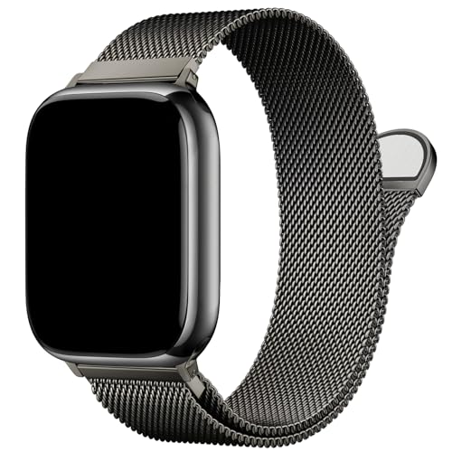 Stainless Steel Milanese Loop Compatible with Apple Watch Bands 46mm 44mm 45mm 49mm men and women...