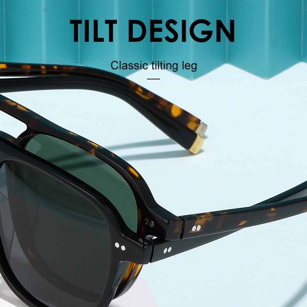 Gafas de sol para hombre y mujer, gafas de sol de acetato para protección ocular.