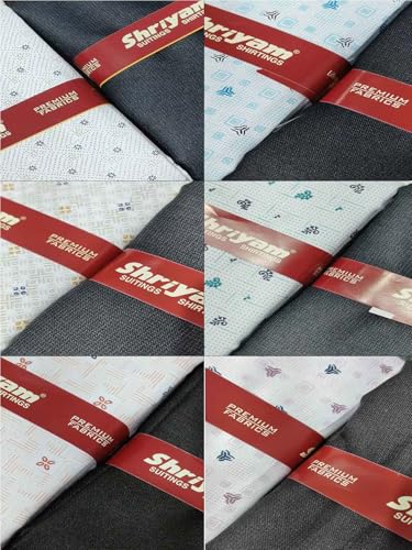 Image of Shirt pant Combo Pack of 6(Unstitched, Full Length Fabric)