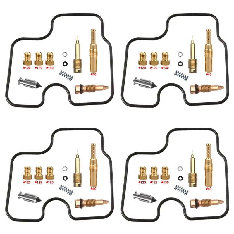 Kit reparación carburador VFR750F con juntas nitrilo y chicleres latón para 34mm
