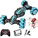 Remote Control Stunt Car,Womdee 2.4G 4WD Stunt Gesture Induction Twisting Off-Road Vehicle Light Music Drift Traverse Remote Control Dancing Side Driving Toy Gift for 3 4 5 6 7 8-12 Year Old Boy Toys