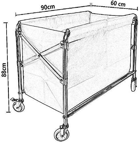 MIQXUAN Rangement Chariot Chariot de Camping Pliable Portable pour randonnée Pique-Nique, Chariot réglable, Chariot de Courses, Bagages – vue 2