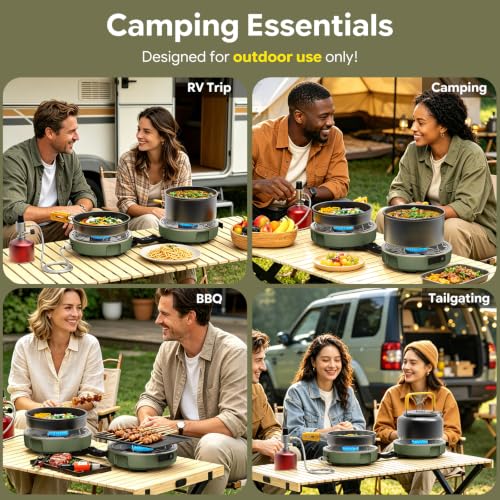 Minthouz 20,000 BTU 2-Burner Propane Camping Stove w/ Carry Bag $29.99 + Free Shipping w/ Prime or on $35+ + 50% Off Code SW6CH4KX Prime - image 6