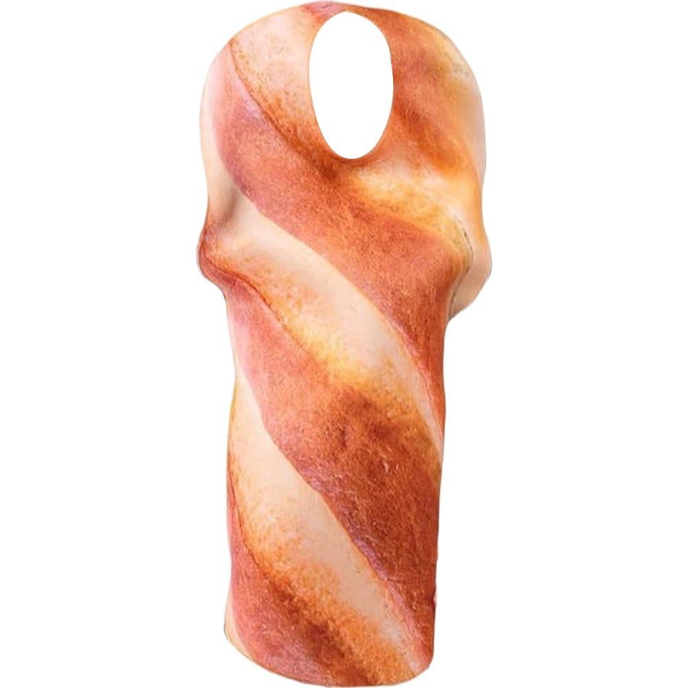 Uzztfa Girls Brown Kids Bread Costume, Food Costume, Halloween Bread Cosplay Costumes, Carnival Party Food Costume, Novelty Food Outfit For And Boys