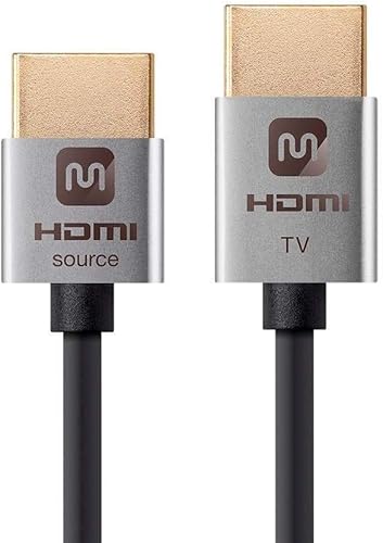 Miniatura 2 de Monoprice Cable activo HDMI de alta velocidad - 6 pies - Negro, 4K 60Hz, HDR, 18Gbps, 36AWG, YUV 444 - Ultra Slim Active Series