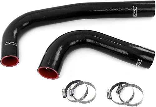 Kit de manguera de radiador de silicona roja compatible con Dodge Ram 2500 3500 Pickup 6.7L Diesel Cummins, 57-1308-Rojo