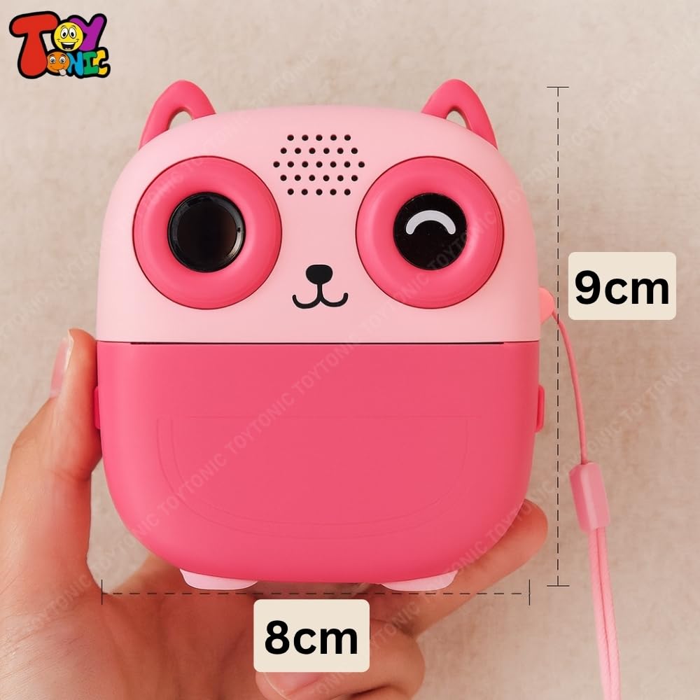 TOYTONIC Thermal Printing Toy for Boys – Fun Photo Printer with Instant B&W Prints, Dual Lens, USB Rechargeable, Filters & Games, Built-in Battery Module (Assorted) - Image 2 thumbnail