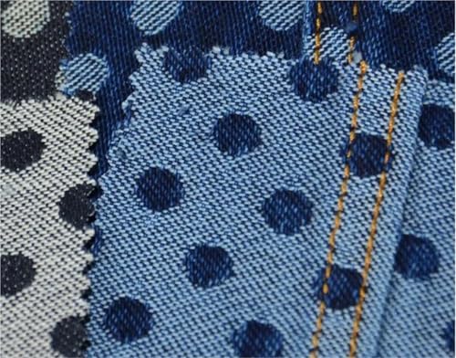 Tissu denim jacquard haut de gamme à lisière rouge pour vestes stylées - 5