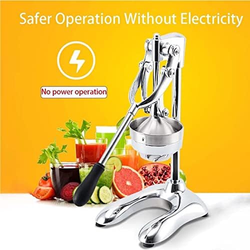 Miniatura 2 de Professional Stainless Steel Citrus Juicer, Heavy Duty Manual Squeezer for High Juice Yield, Ideal for Pomegranate, Lime, and Other Fruits -