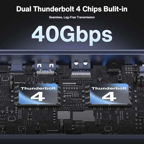 Image of iVANKY FusionDock Max 1, 20-in-2 Thunderbolt 4 Docking Station Only for M1-M5 Pro /Max MacBook, Quad 6K or Dual 8K Display, 40Gbps Dock with 4 Downstream Thunderbolt 4 Ports, 100W, 2.5G LAN, SD 4.0