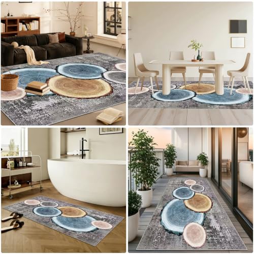 Alfombra de pasillo lavable de 70x280 cm suave que elimina resbalones 8