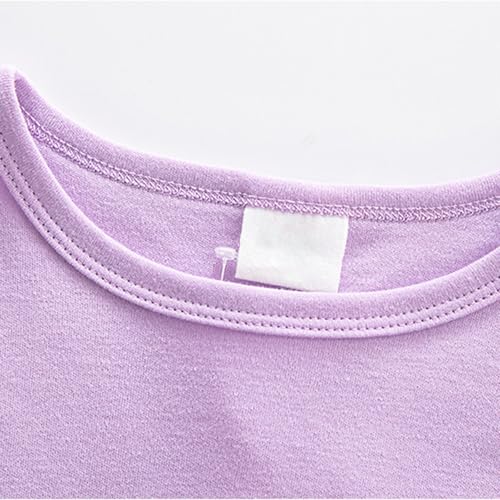 Kids Girls Tennis Dress Plain Pleated Athletic Dress Long Sleeve Crewneck Fall Winter Warm Solid Soft Dresses4
