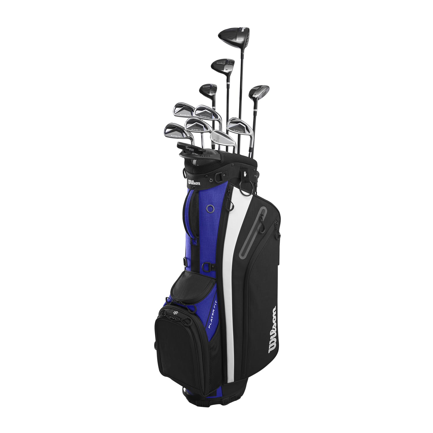 Wilson Juego Completo Palos de Golf PlayerFit, Negro y Blanco