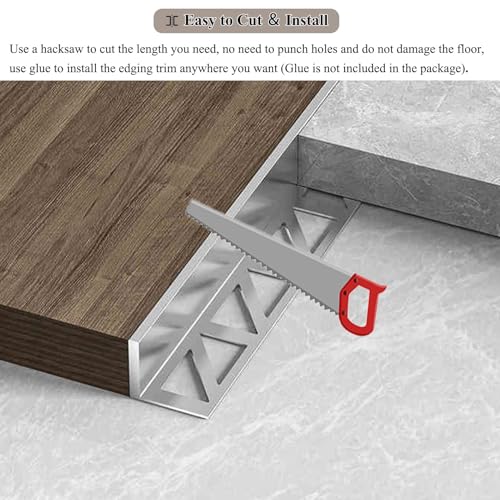 Joint d'angle doré pour masquer l'espace entre carrelage et stratifié - 6