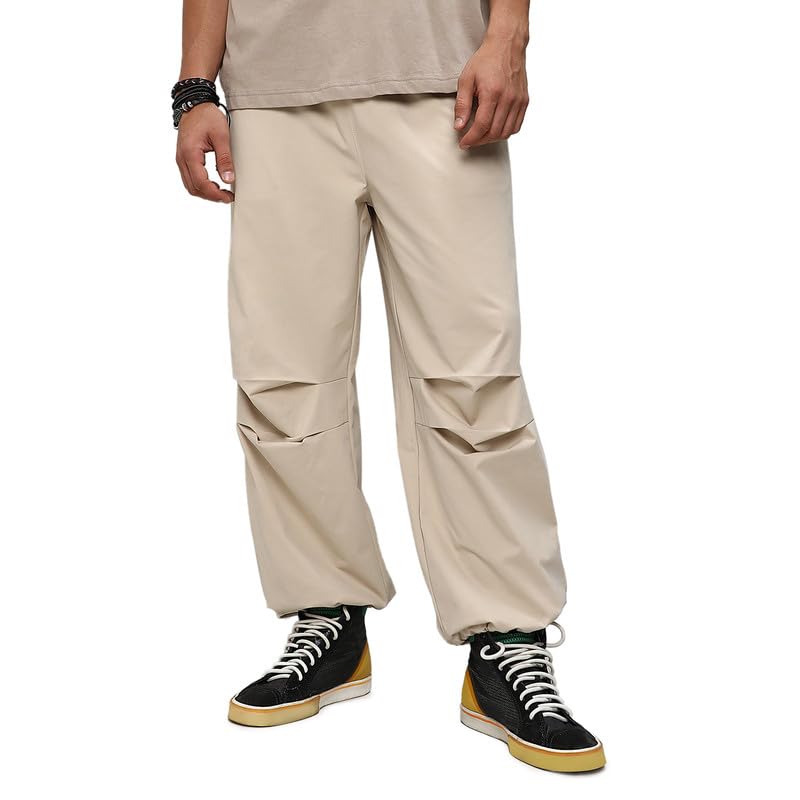 Men's Trousers for Casual Wear | 2 Pockets | Relaxed Fit | Regular Fit | Elasticated Waist Closure | Pants Crafted with Comfort Fit for Everyday Wear-image-11