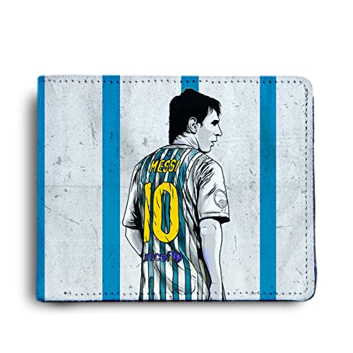 Lionel Messi Artwork Printed Pu Leather Wallet for Men's/Boy's, Lionel Messi Jersey, Casual