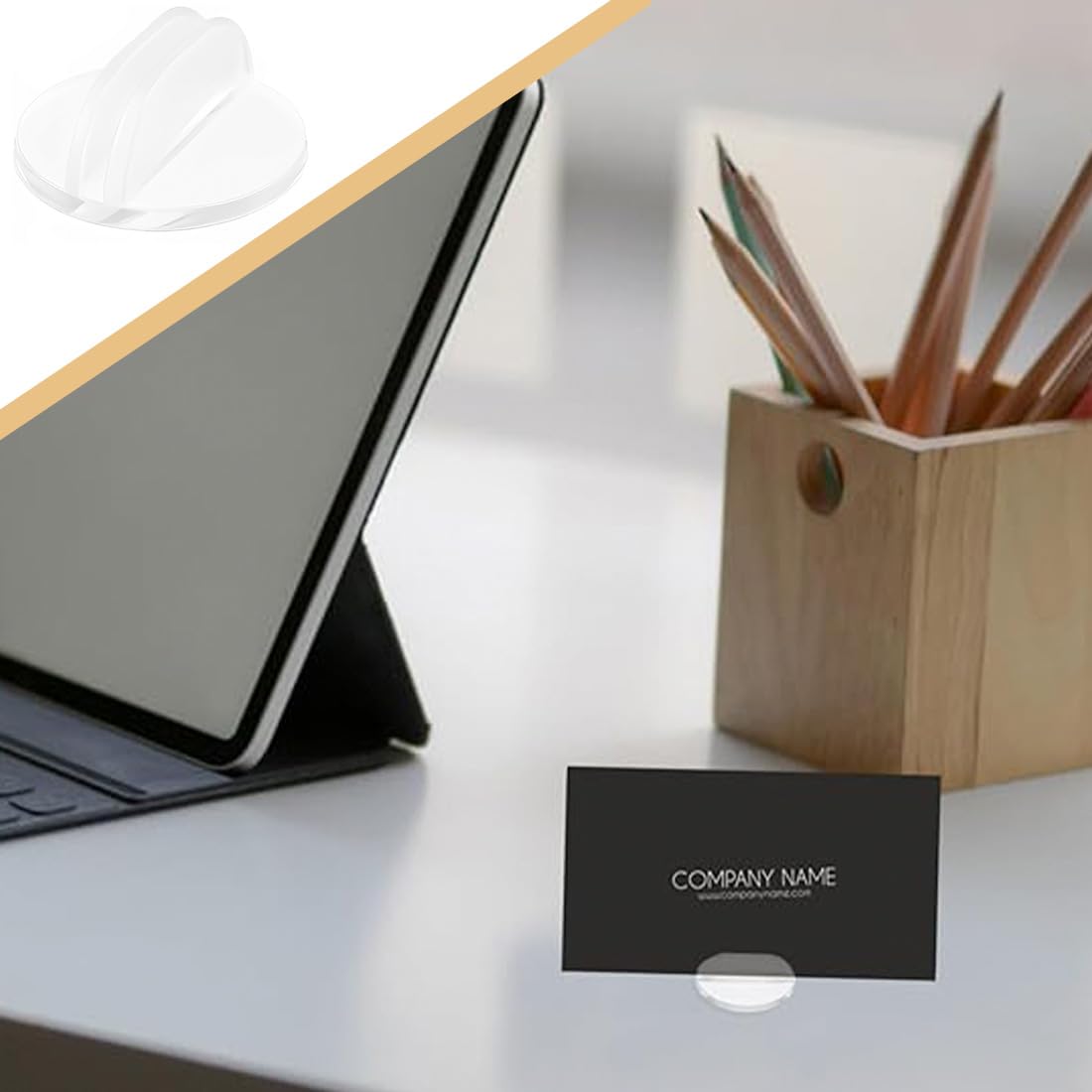 VAEIORP 20 Pcs Supports de Cartes à Jouer en Acrylique Transparent en