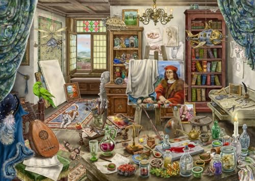 Puzzle 759 pièces : Escape Puzzle : Atelier d'artiste Ravensburger France - vue 6