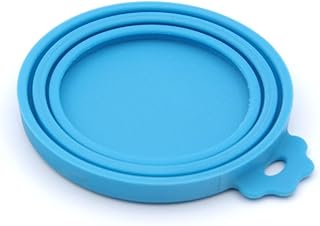 Balacoo Cobertura De Lata De Comida Para Animais De Estimação Para Tampa De Silicone Para Animais De Estimação Tampa De Lata De Comida Tanque De Armazenamento Azul Tampa De Lata De