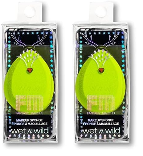 wet n wild Fantasy Makers - Esponja de maquillaje de Halloween, color verde (paquete de 2)