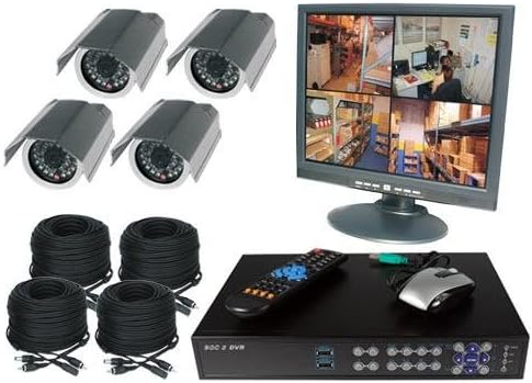 Amazon : 4 Channel Wired DVR Complete System : Complete