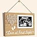 New Mom Gifts Baby Ultrasound Picture Frame Sonogram Keepsake Frame, Pregnancy Gifts for First Time Mom Dad, Pregnancy Announcements Gender Reveal Baby Shower Christmas Gifts Nursery Decor-4 x 6 Photo