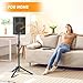 Small Speaker Stands 2 Pack, 24-50 Inch Height Adjustable Speaker Tripod Stand Pair, Lightweight 35mm Compatible Insert, Support 55 LB with 2 Storage Bags