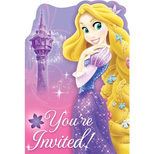 Rapunzel Invitaciones 8 unidades