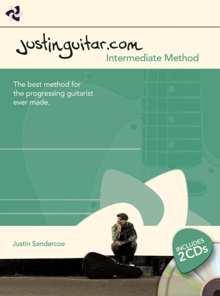 Justinguitar.com – Intermediate Method | Complete Guitar Course for Beginners Moving to Advanced | Learn Barre Chords, Scales, Music Theory, Rhythm Guitar, Soloing, and Lead Guitar Techniques