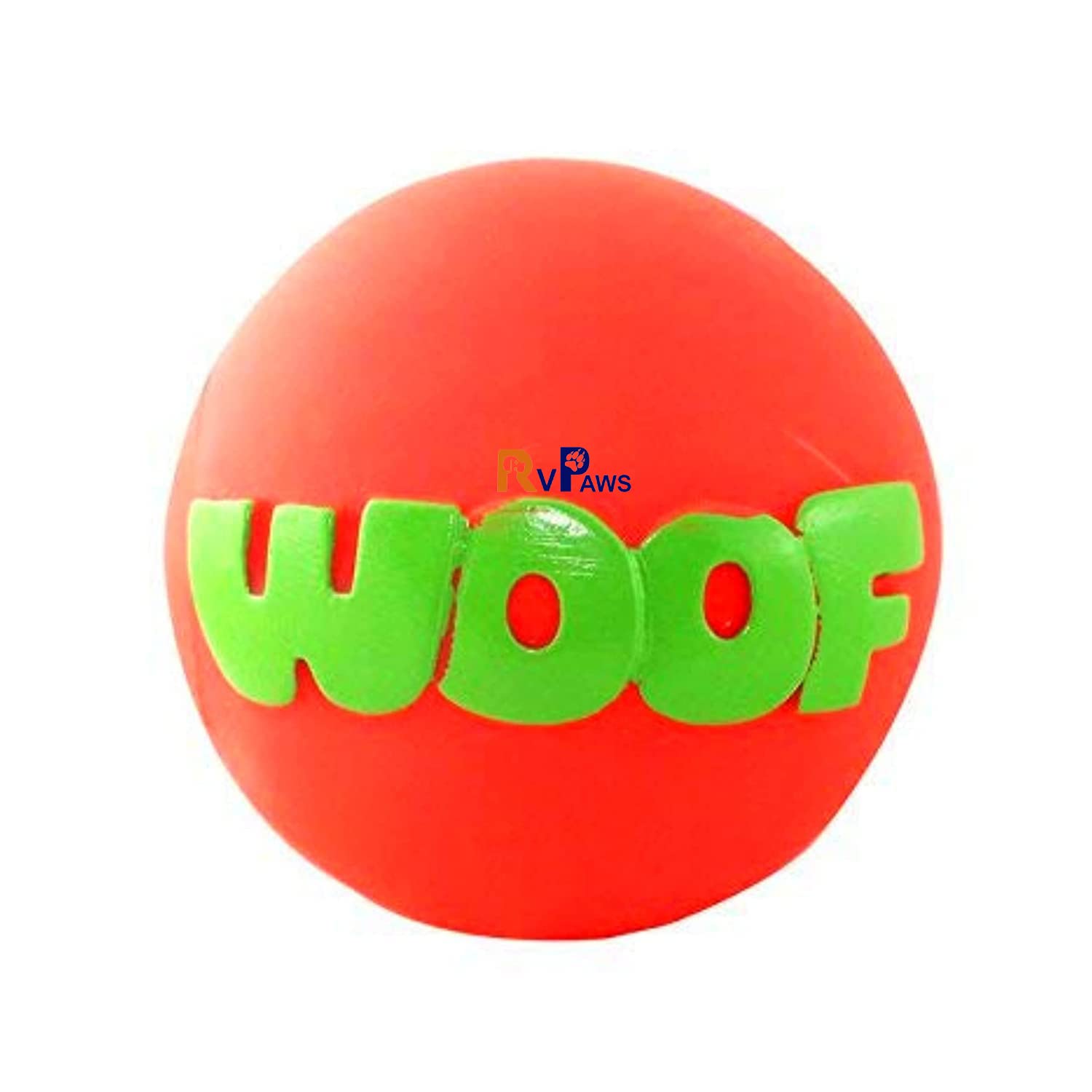RvPaws Colorful Squeaky Rubber Non Toxic Sound & Chew Squeaky Vinyl | Woof Dog Ball | Squeaky Dog Toy for Small, Medium Dog Breed | Multicolor - Color May Vary (B09SXS9Q36) Amazon Price History, Amazon Price Tracker