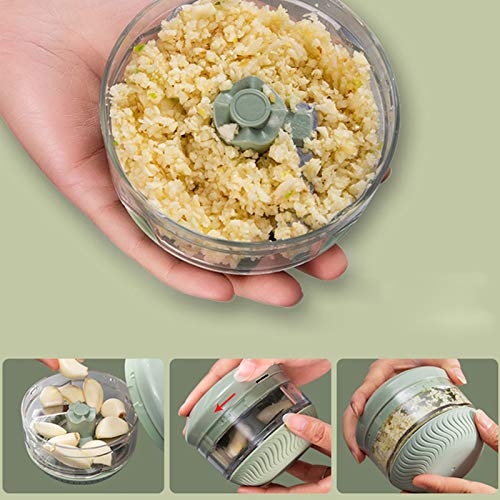 Mini picador de alho manual picador de alimentos portátil para picar legumes frutas cebolas alho sal