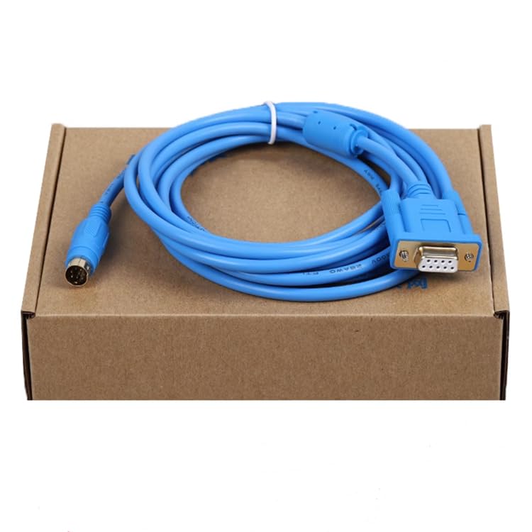 for TP/TH/TG/MD204-XC PLC Communication Cable MD204L OP320-A Text Display and XC Series Connection Cable Gold-Plated Connector Blue Length: 3 Meters