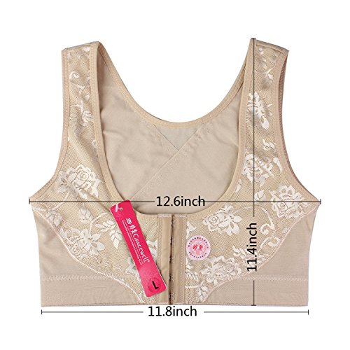 Sealike Chest Breast Brace Push Up Prevent Humpback Shoulder Posture Corrector Support Belt Vest for Women with a Stylus(L)