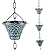 Tfro & Cile Rain Chain Gutter Downspout Catcher Outside Water Diverter Decorative Garden Rain Cups Chime Home Decor - 8 1/2 Feet Long