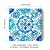 DYARI Set of 9 Decorative Ceramic Tiles – Hand Painted Indoor & Outdoor – Artisan Top Kitchen – Mediterranean Decorative 4x4 / One Tile Durable Colorful (Turquoise & Blue, 9 Tiles (1 Sq Ft))