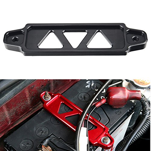 Dewhel Racing Billet Battery Tie Down For HONDA ACURA S2000 EG EK DC2 CIVIC Color (Black)