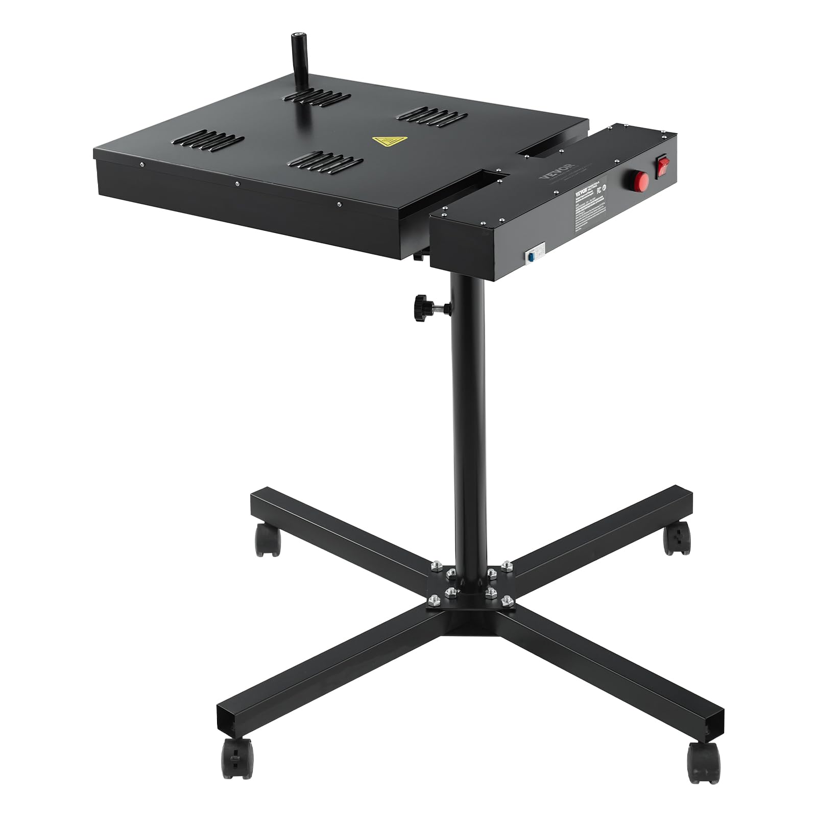 VEVOR Essiccatore 18 x 18 Pollici per Serigrafia, Essiccatore per Serigrafia con Supporto Regolabile in Altezza, Rotazione a 360°, Base a Forma di X, Macchina per Polimerizzare T-shirt