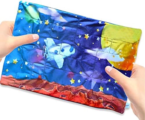 Marble Maze Mat Sensory Fidget Stress Fabric Relief Toys Calming Toys for School Classroom School Supplies,Relieve Hand Fidget for Kids and Adults,Reduce Stress Anxiety Improve Focus (16" x 11")