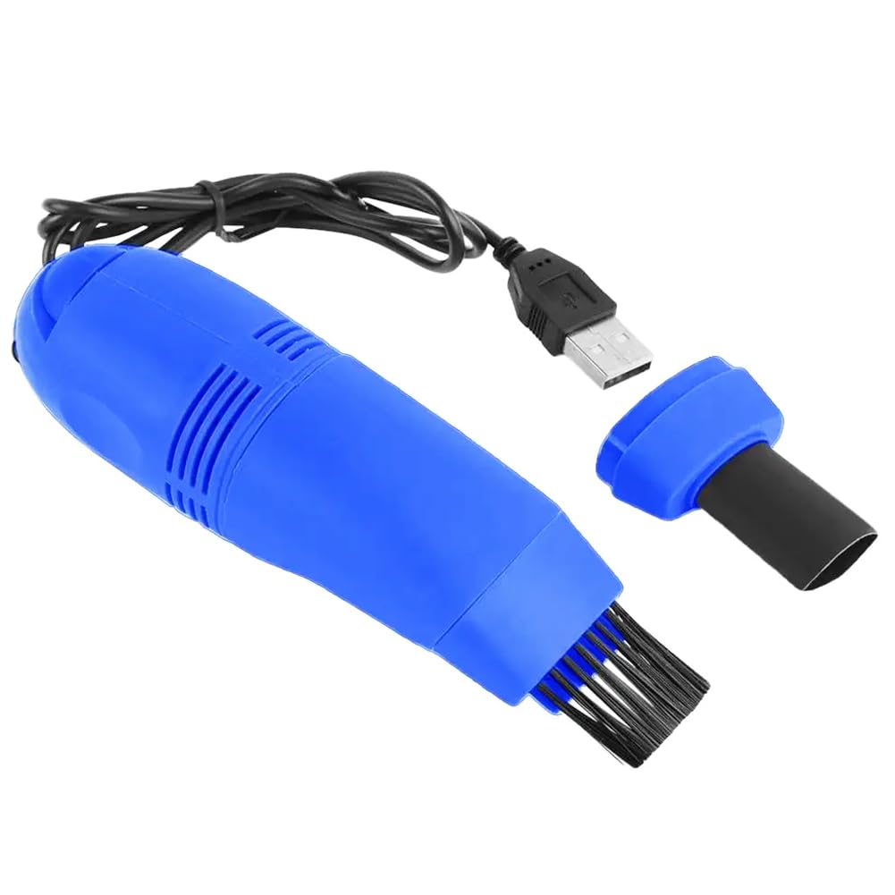 FILFEEL Mini Nail Dust Collector, Powerful Nail Vacuum Collector Extractor Electric Dust Suction Machine for Acrylic Gel Nail Polishing for Nail Salon (Blue)