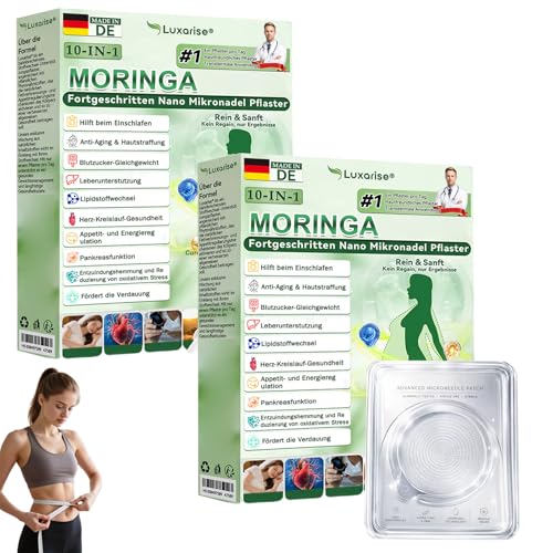 Luxarise Moringa 10-in-1 Fortgeschritten Pflaster 2026 Version pflaster Metabalance Patch Natürlich für alle Körpertypen (2 Pack)