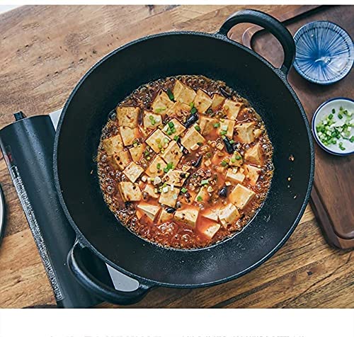 Olla wok china de hierro fundido sin recubrimiento miniatura 3