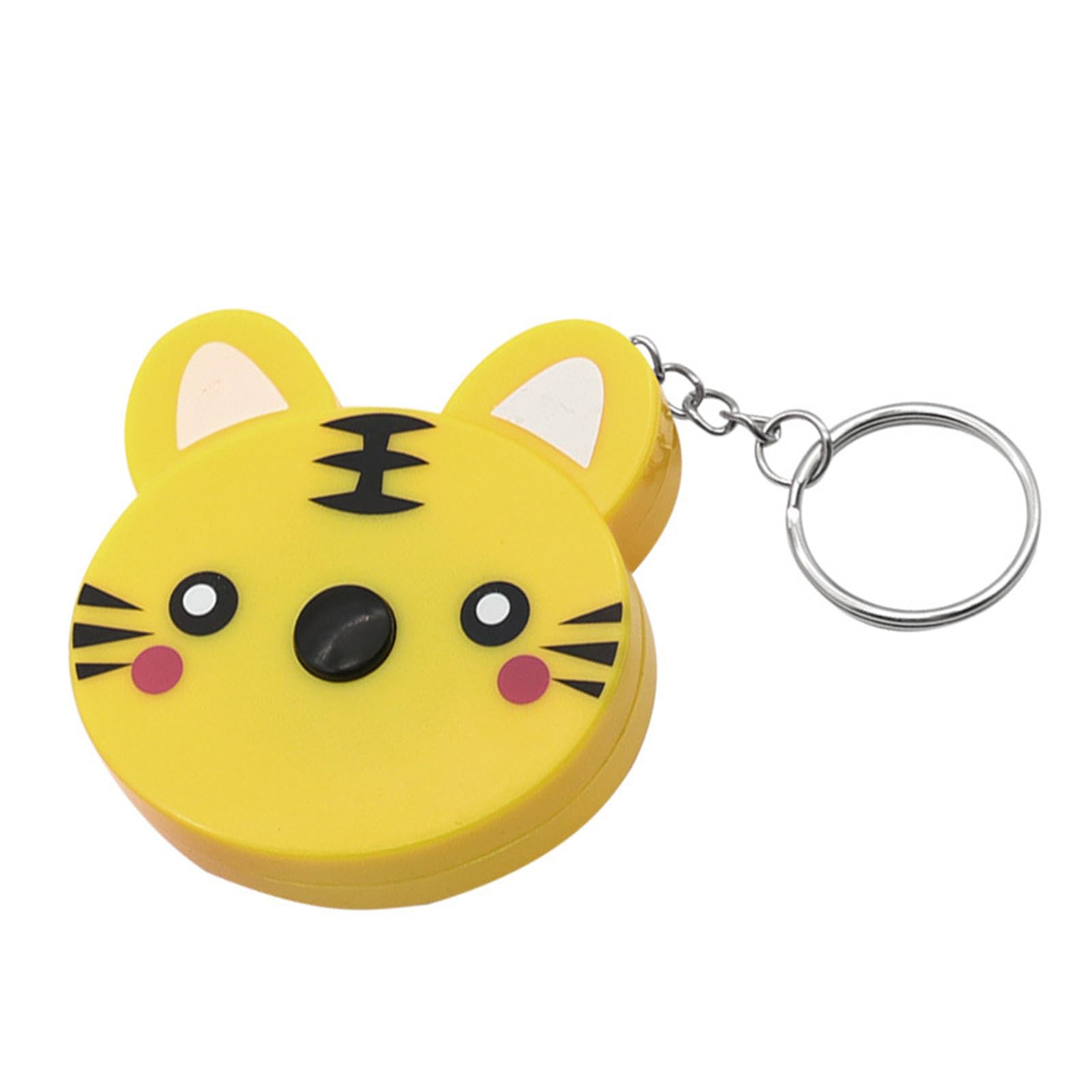 Tsophreniq Tiger Body Measurement Soft Tape Measure Cartoon Animal Flexible Ruler For Weight Loss Tailor Craft Portable 60Inch Sewing Measure