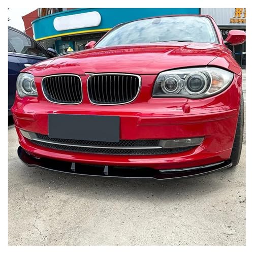 Diffuseur pare-chocs avant BMW Série 1 E81 E82 E87 E88 2005-2011 lame spoiler carbone - 3