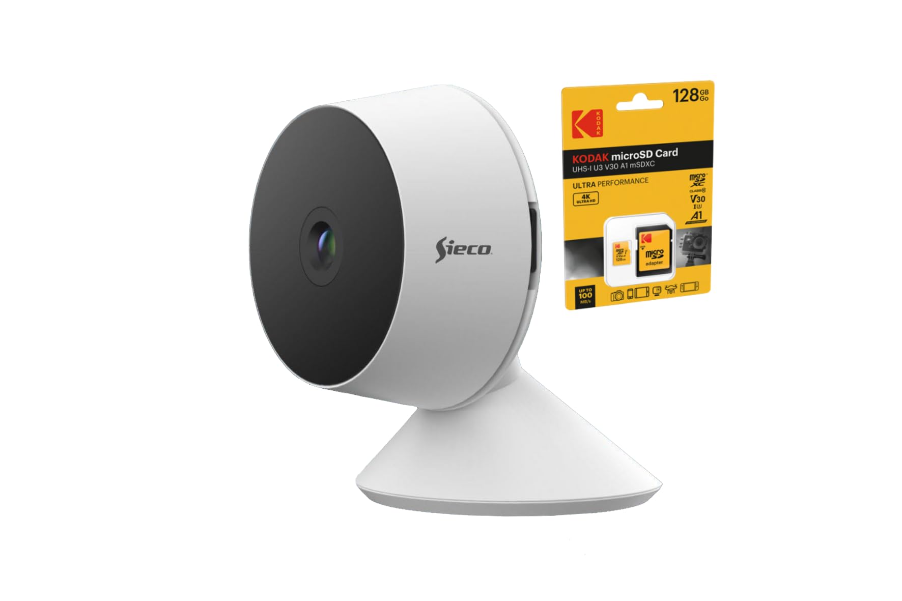 Câmera de Segurança Wi-Fi S30 Full HD (1080p) kit com Cartão de memória KODAK microSD