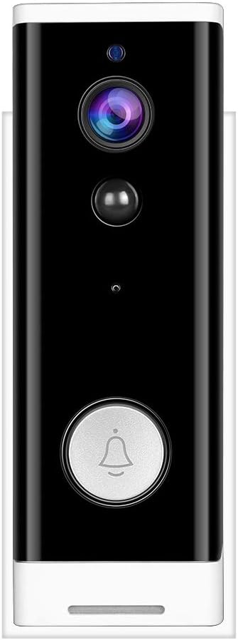 WiFi Video Doorbell, TOMLOV 1080P Wireless Smart Door Bell with DingDong, 2-way Talk, PIR Motion Detection, Night Vision, 4400 mAh Batteries, Secure Local SD Card Storage, Tuya Smart Life APP