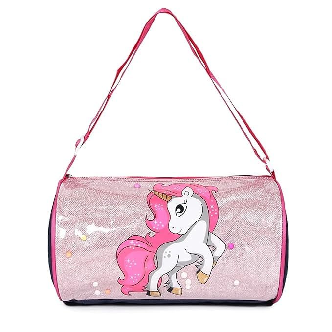 Holographic Unicorn Design Tote Bag, Kids Fashion Bag with Carry Handles, Blue-image-6