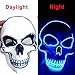 OceanWings Halloween Mask LED Light up Costumes Scary Mask for Party Supplies Favor(Blue)