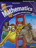 California Mathematics 5, Volume 2: Concepts, Skills, and Problem Solving 0021058555 Book Cover