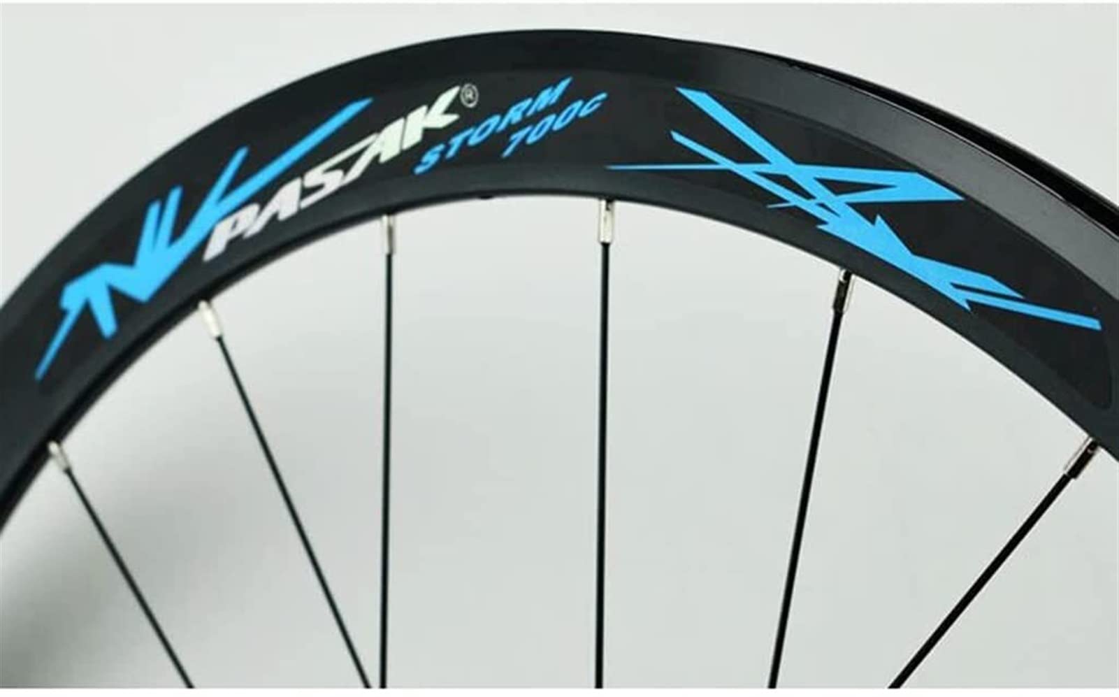 Ruote per Bici da Strada a sgancio rapido, Cerchio in Lega di Alluminio 700C, Ruota Super Leggera per Bicicletta, 7-12 velocità, Ruota Libera, Freno C/V (Colore: Blu, Misura 700C)